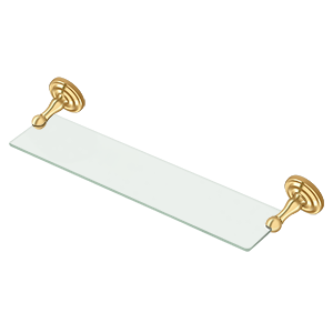 R-Series Glass Shelf by Deltana -  - PVD Polished Brass - New York Hardware