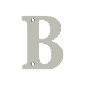 Residential Letter B by Deltana -  - Brushed Nickel - New York Hardware