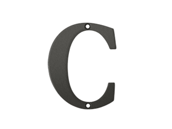 4" Residential Letter C - New York Hardware Online