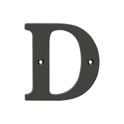 Residential Letter D by Deltana -  - Oil Rubbed Bronze - New York Hardware