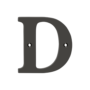 Residential Letter D by Deltana -  - Oil Rubbed Bronze - New York Hardware