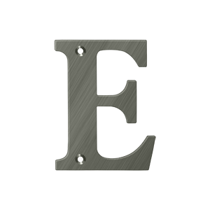 Residential Letter E by Deltana -  - Antique Nickel - New York Hardware