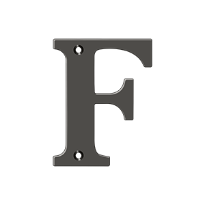 Residential Letter F by Deltana -  - Oil Rubbed Bronze - New York Hardware