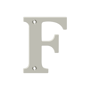 Residential Letter F by Deltana -  - Brushed Nickel - New York Hardware