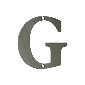 Residential Letter G by Deltana -  - Antique Nickel - New York Hardware