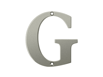 4" Residential Letter G - New York Hardware Online