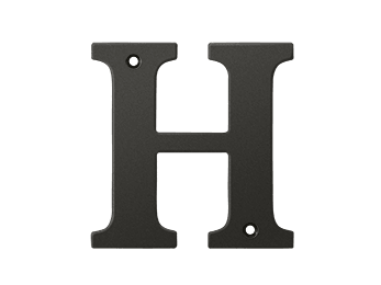4" Residential Letter H - New York Hardware Online