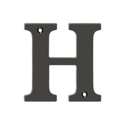 Residential Letter H by Deltana -  - Oil Rubbed Bronze - New York Hardware