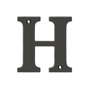 Residential Letter H by Deltana -  - Oil Rubbed Bronze - New York Hardware