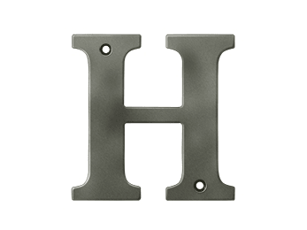 4" Residential Letter H - New York Hardware Online