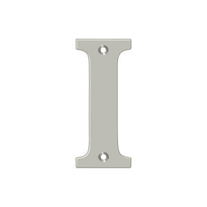 Residential Letter I by Deltana -  - Brushed Nickel - New York Hardware