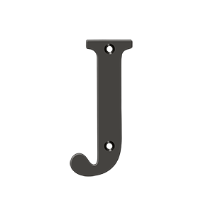 Residential Letter J by Deltana -  - Oil Rubbed Bronze - New York Hardware