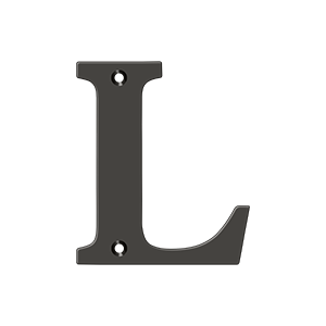 Residential Letter L by Deltana -  - Oil Rubbed Bronze - New York Hardware
