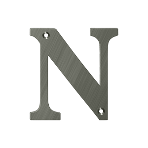 Residential Letter N by Deltana -  - Antique Nickel - New York Hardware