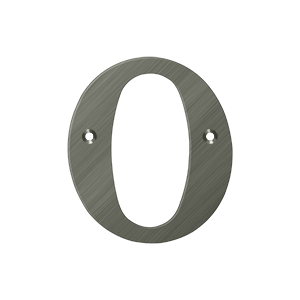 Residential Letter O by Deltana -  - Antique Nickel - New York Hardware