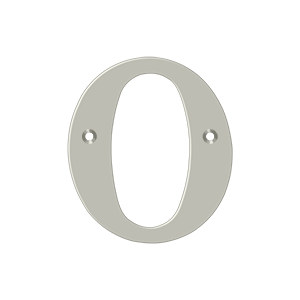 Residential Letter O by Deltana -  - Brushed Nickel - New York Hardware