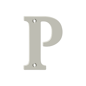 Residential Letter P by Deltana -  - Brushed Nickel - New York Hardware