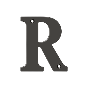 Residential Letter R by Deltana -  - Oil Rubbed Bronze - New York Hardware