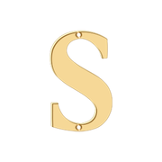 Residential Letter S by Deltana -  - PVD Polished Brass - New York Hardware