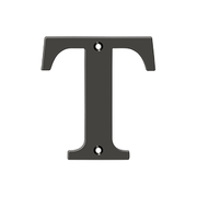 Residential Letter T by Deltana -  - Oil Rubbed Bronze - New York Hardware