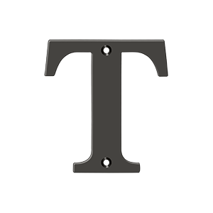 Residential Letter T by Deltana -  - Oil Rubbed Bronze - New York Hardware