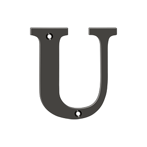 Residential Letter U by Deltana -  - Oil Rubbed Bronze - New York Hardware