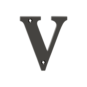 Residential Letter V by Deltana -  - Oil Rubbed Bronze - New York Hardware