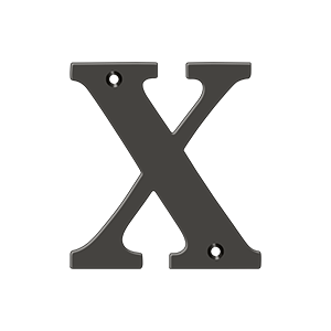 Residential Letter X by Deltana -  - Oil Rubbed Bronze - New York Hardware