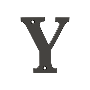 Residential Letter Y by Deltana -  - Oil Rubbed Bronze - New York Hardware