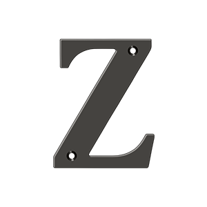 Residential Letter Z by Deltana -  - Oil Rubbed Bronze - New York Hardware