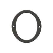 Home Accessories Solid Brass Numbers 0 by Deltana - 4" - Oil Rubbed Bronze - New York Hardware