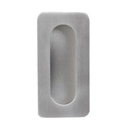 Elliptical Recessed Pull - 4" (102mm) Satin Stainless Steel - New York Hardware Online