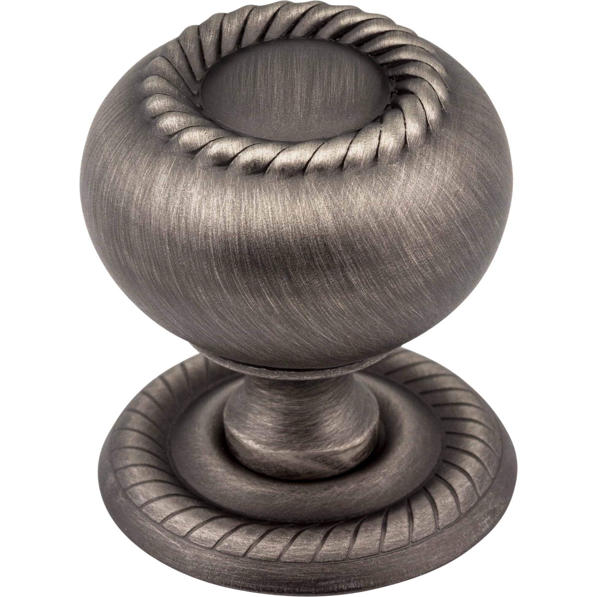 Rope Rhodes Cabinet Knob by Jeffrey Alexander - Brushed Pewter