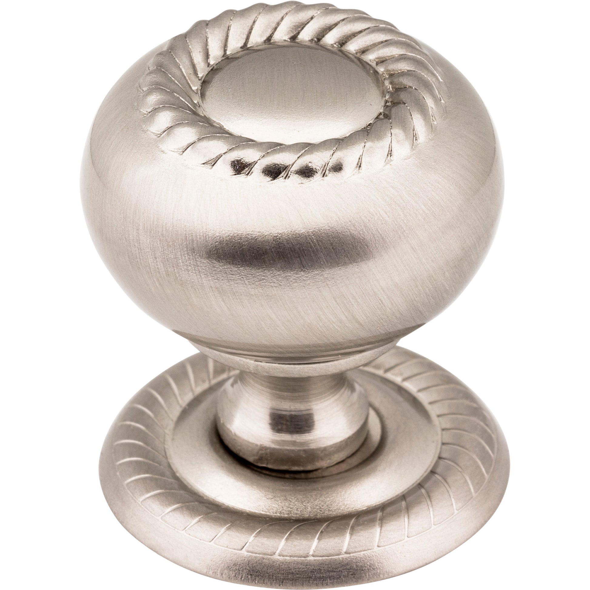 Rope Rhodes Cabinet Knob by Jeffrey Alexander - Satin Nickel