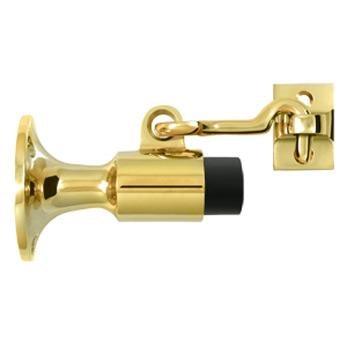 Wall Mount Bumper w/ Holder - PVD - Polished Brass - New York Hardware Online