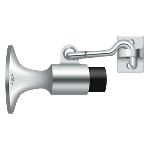 Heavy Duty Wall Mount W/ Holder Bumper by Deltana -  - Polished Chrome - New York Hardware