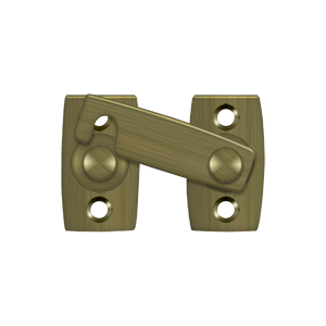 Shutter Bar/Door Latch by Deltana - 1-3/8" - Antique Brass - New York Hardware