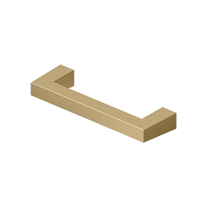  Sqaure Heavy Duty Bar Pull by Deltana - 3-1/2" - Brushed Brass - New York Hardware