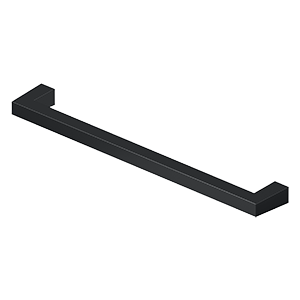  Sqaure Heavy Duty Bar Pull by Deltana - 8" - Paint Black - New York Hardware