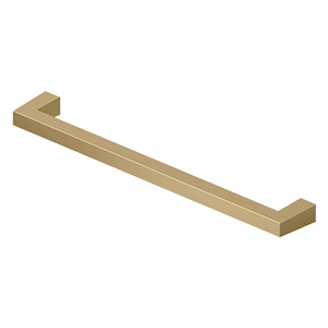  Sqaure Heavy Duty Bar Pull by Deltana - 8" - Brushed Brass - New York Hardware