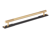 MIX Diamond Knurled Appliance Pull Handle & Backplate - Mixed Finish by Armac Martin - 608mm - Satin Antique Satin Lacquered