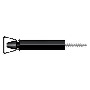 Shutter Door Holder by Deltana - 3-1/4" - Paint Black - New York Hardware