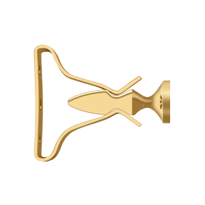 Wide Shutter Door Holder by Deltana -  - PVD Polished Brass - New York Hardware