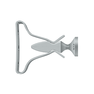 Wide Shutter Door Holder by Deltana -  - Brushed Chrome - New York Hardware