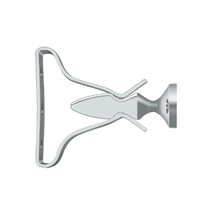 Wide Shutter Door Holder by Deltana -  - Polished Chrome - New York Hardware