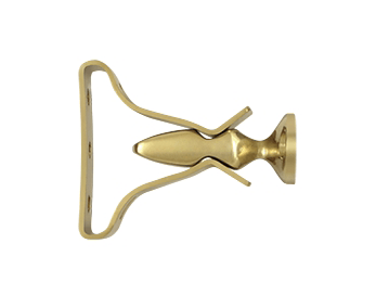 Shutter Door Holder, 2 3/4" - Polished Brass - New York Hardware Online