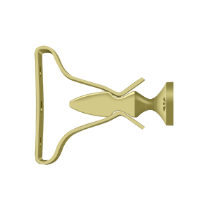 Wide Shutter Door Holder by Deltana -  - Polished Brass - New York Hardware