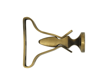 Shutter Door Holder, 2 3/4" - Antique Brass - New York Hardware Online