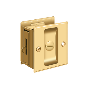 Privacy Pocket Lock by Deltana -  - PVD Polished Brass - New York Hardware