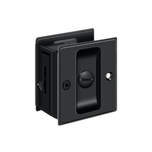 Privacy Pocket Lock by Deltana -  - Paint Black - New York Hardware